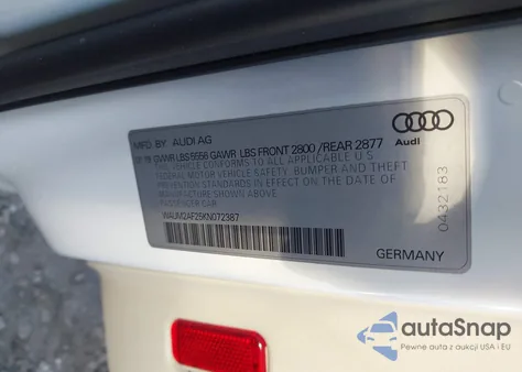 2019 Audi A6 55 Premium z USA, uszkodzony, nr VIN WAUM2AF25KN072387